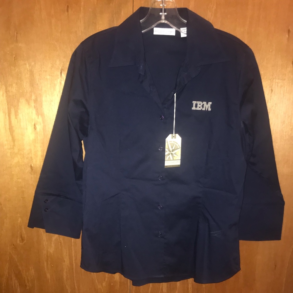 Vintage IBM Embroidered Women’s button down
